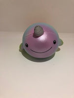 Candy scented Rainbow Uniwhale Squishy with silver horn