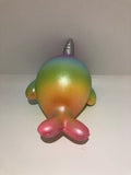 Candy scented Rainbow Uniwhale Squishy with silver horn